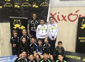 54 medallas para el Bádminton Oviedo en el Torneo de la Sidra