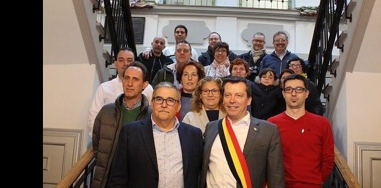 Una delegación de Herstal (Bélgica) visita Mieres