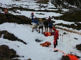 Evacuado un herido en la carrera de montaña de Cabrales