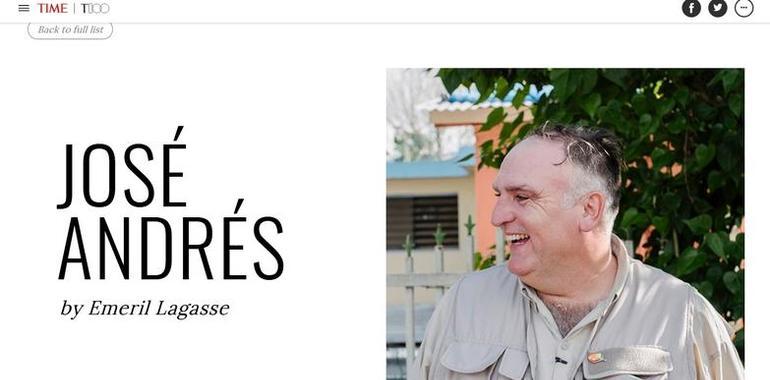 El mierense José Andrés uno de los titanes del planeta, para Time