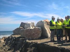 Reparado el espigón de Navia y expedita Las Aceñas a Sante
