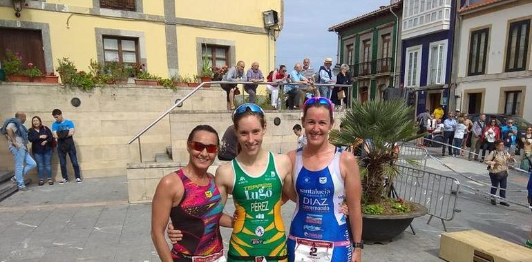 triatlón: Daniel Bayón y Raquel Pérez estrenan Luanco