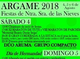 El primer fin de semana de agostu 'la fiesta ta en Argame'