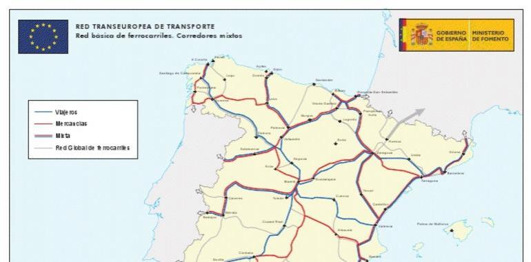 El Gobierno logra que la UE incluya a Asturias en la Red Básica Europea de Transportes