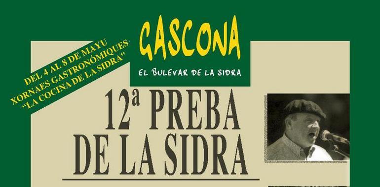 Gascona preba la sidre el 8 de mayu