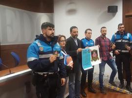 La Policía Local de Oviedo pone en marcha la campaña 'Escudos solidarios' 