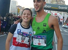 Moha Bakkali e Isabel Barreiro ganan la San Silvestre de Gijón/Xixón