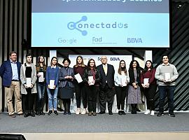 Google, BBVA y Fad entregan los 'Conectados' a los 8 adolescentes galardonados