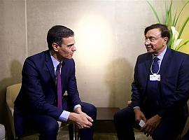 El presidente del Gobierno mantiene un encuentro con el consejero delegado de ArcelorMittal