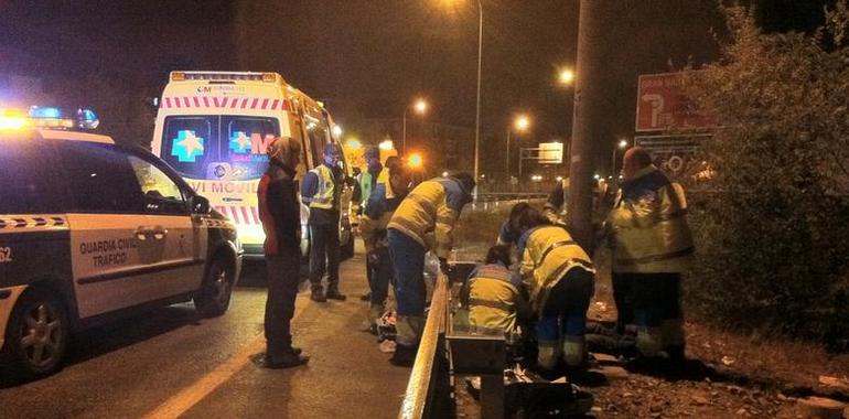 Fallece un motorista en Leganés tras un accidente de tráfico