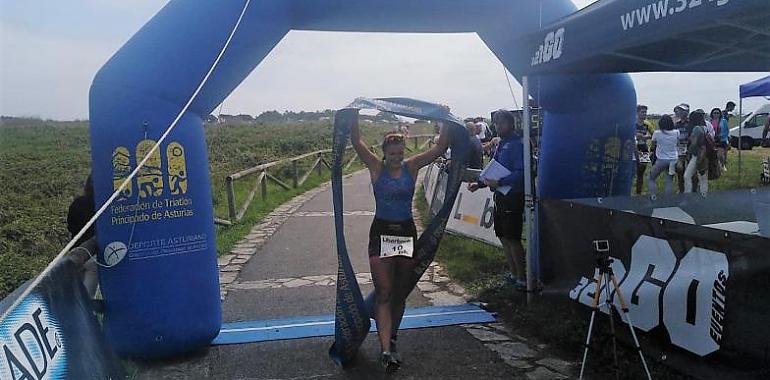 Victoria Llorente y Daniel Rodríguez ganan el III Triatlón EoSprint