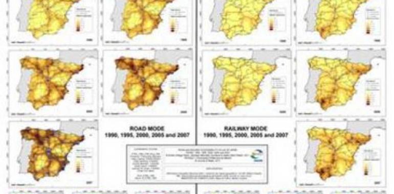 Atlas de accesibilidad por carretera y ferrocarril en España