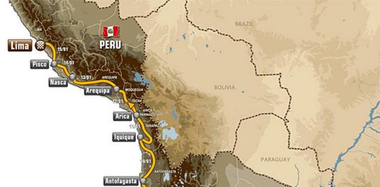 De Mar del Plata a Lima, 9700 km. del Dakar 2012