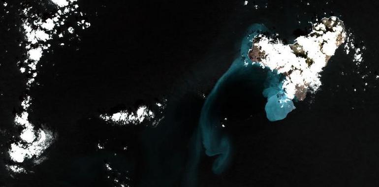 Deimos-1 capta la imagen de los 83,5 millones de m2 de  mancha volcánica en El Hierro