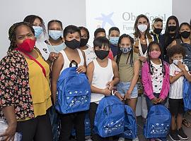 Equipamiento 'Caixa' para la vuelta al cole de más de 600 menores vulnerables de Asturias 