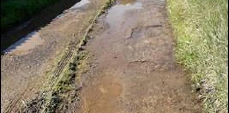 Finalizada la mejora del camino de acceso a un grupo de casas de Podes, en Gozón, para evitar inundaciones