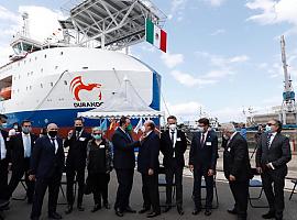 Las 7.000 toneladas del Blue Eagle aproan desde Gijón al Golfo de México