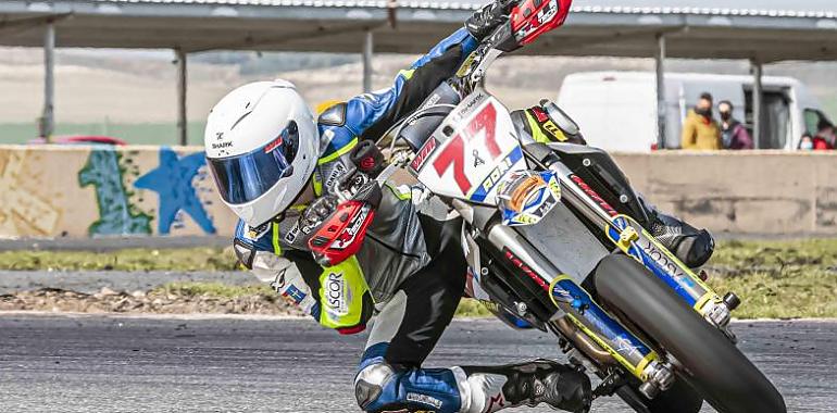 Adrián Fernández Murias en el Gran Premio de España del Europeo Supermoto 2021