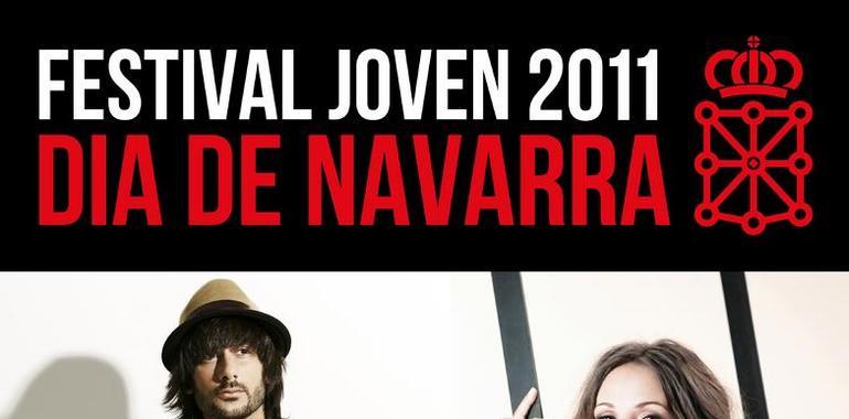 Melendi, Malú y La Pegatina, en el Festival Joven del Día de Navarra 2011 