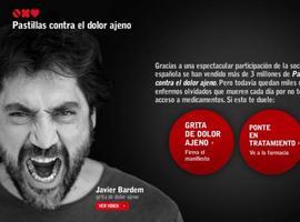 Javier Bardem y Luis Tosar en el grito útil