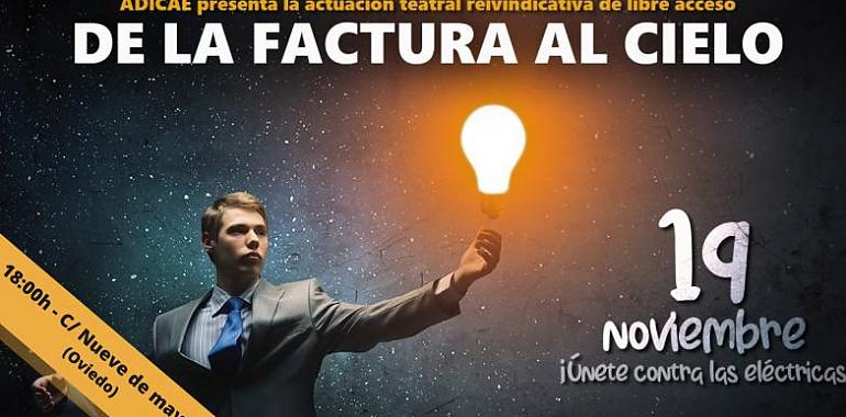 Se trasladan a las calles de Oviedo las reclamaciones de los consumidores por la subida del precio de la luz