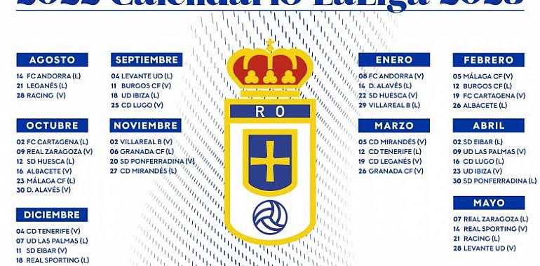 El Real Oviedo arrancará la temporada en el Tartiere ante el FC Andorra 