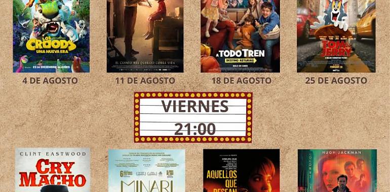 Ocho entretenidas películas para el cine de verano en Cangas del Narcea  