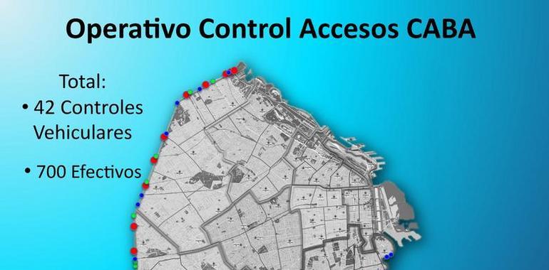 Controles en los accesos a Buenos Aires para combatir la criminalidad
