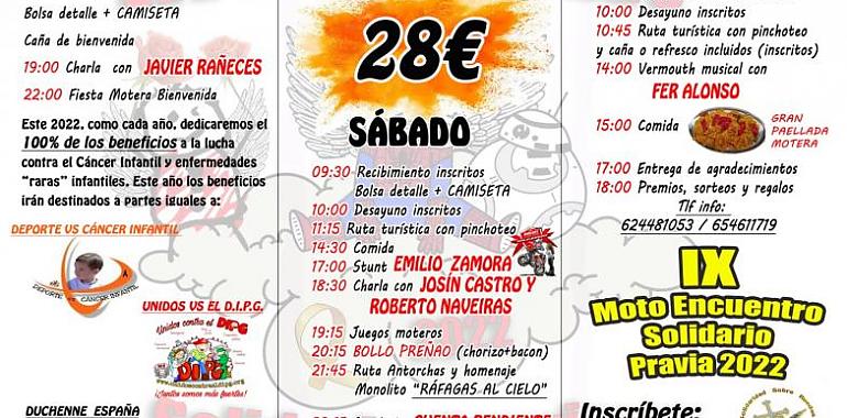 Pravia acogerá el IX Moto Encuentro Solidario