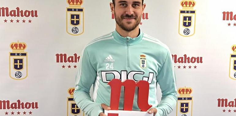 Lucas Ahijado Jugador Cinco Estrellas del Real Oviedo en octubre