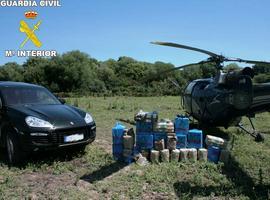 La Guardia Civil intercepta un helicóptero con un alijo de droga en La Janda 