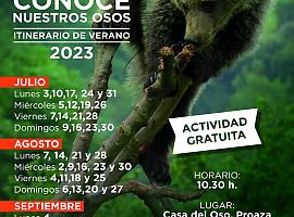 El próximo lunes se inician los itinerarios de verano “Conoce nuestros osos”