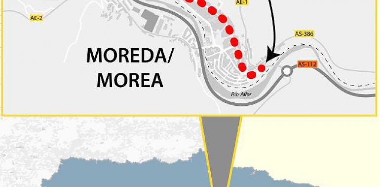 Adjudicadas las obras de mejora de la travesía de Moreda/Morea, en Aller, con un coste cercano a los 200.000 euros