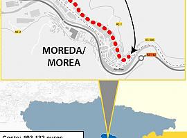 Adjudicadas las obras de mejora de la travesía de Moreda/Morea, en Aller, con un coste cercano a los 200.000 euros