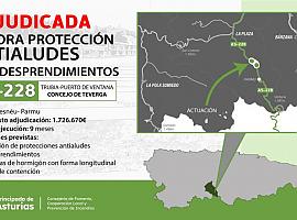  1,7 millones para las obras de protección frente a aludes de la AS228 en Teverga