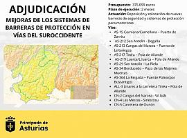 375.000 euros para la instalación y renovación de barreras de seguridad en doce carreteras del suroeste
