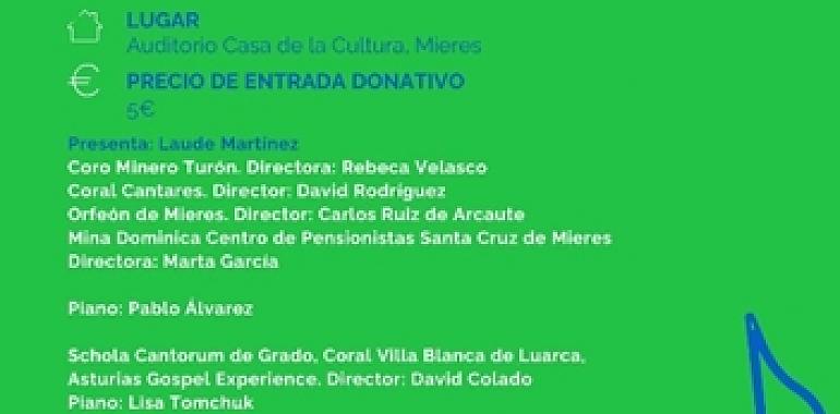 Unidos por la música y la esperanza: Mieres celebra  un concierto benéfico contra el cáncer