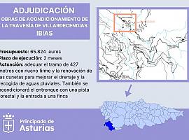 El Principado invertirá 65.800 euros en la renovación de la travesía de Villardecendias