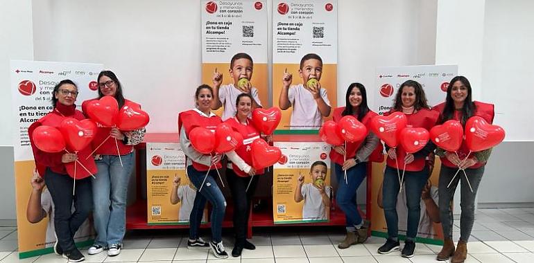 Alcampo y Cruz Roja se unen para combatir la pobreza infantil en Asturias: ¡Súmate a la campaña Desayunos y Meriendas #ConCorazón!