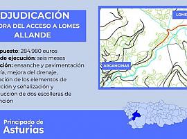 Inversión de 285.000 Euros en la mejora del acceso a Lomes en Allande