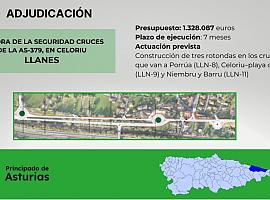 1,3 millones para la mejora de la seguridad en los cruces de la carretera de Celoriu en Llanes