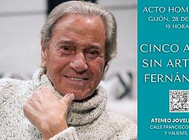 El Ateneo Jovellanos honra la memoria de Arturo Fernández en un emotivo homenaje