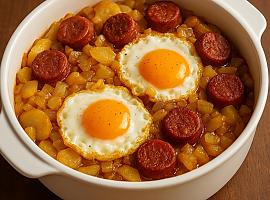Recetas de una abuela asturiana: Sartén asturiana de chorizo (pa entrar en calor aunque truene o caigan les cabres del cielu)