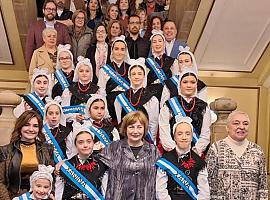 Vera y Carla, Xana y Xanina de El Bollo 2025: juventud, ilusión y tradición para encender la primavera de Avilés