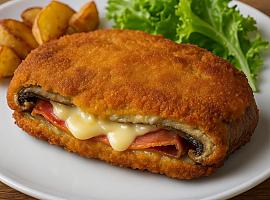Recetas de una abuela asturiana: Cachopo de setas (con el rebozau cruxente, el rellenu fundente y el sabor de los montes asturianos)