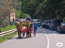 Tres heridos, uno de ellos grave, en un accidente de tráfico en Belmonte de Miranda