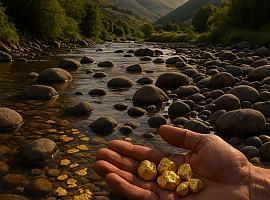 Navelgas, el río asturiano que esconde oro del espacio y asombra al mundo entero