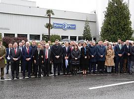 La ampliación de la planta de mozzarella de Ilas, un "gran impulso para el desarrollo económico del occidente asturiano", según Adrián Barbón