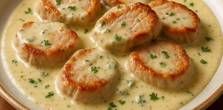 Recetas de una abuela asturiana: Solomillu con nata y Cabrales (ye sencilla pero de saborín intensu)
