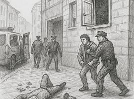 Terror en la calle Aller: el alcalde de Mieres ayuda a detener a un presunto agresor tras lanzar a un hombre por una ventana